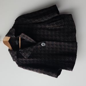 Mango Patterned Cropped Jacket